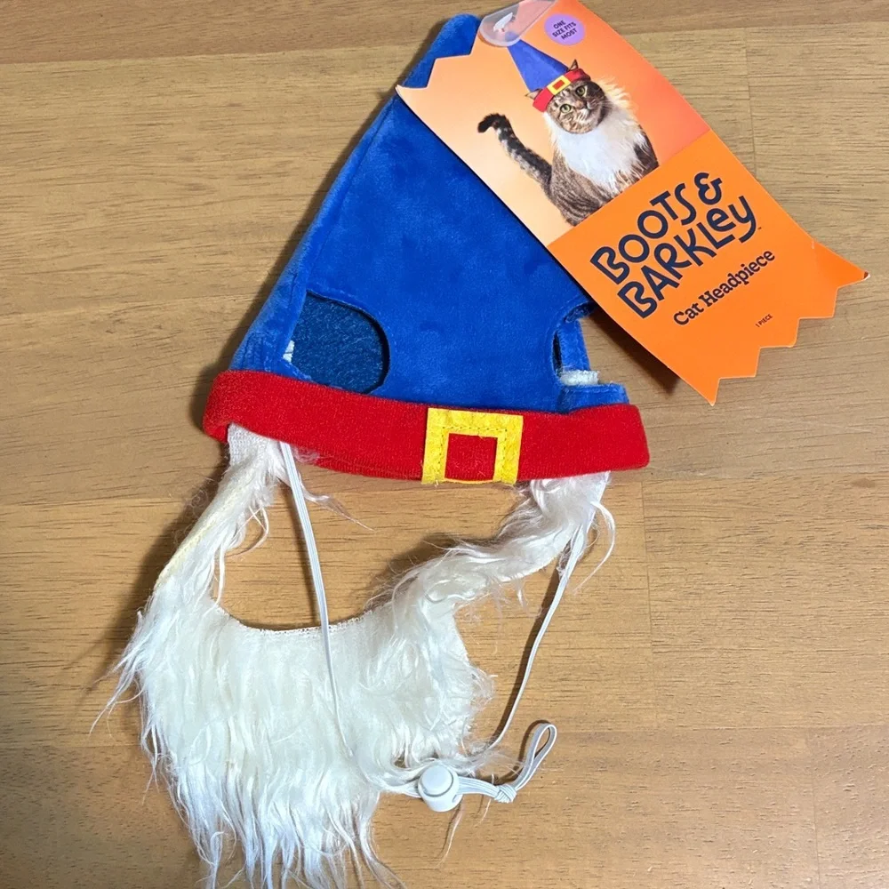 Boots & Barkley Blue and Red Gnome Hat for Kids